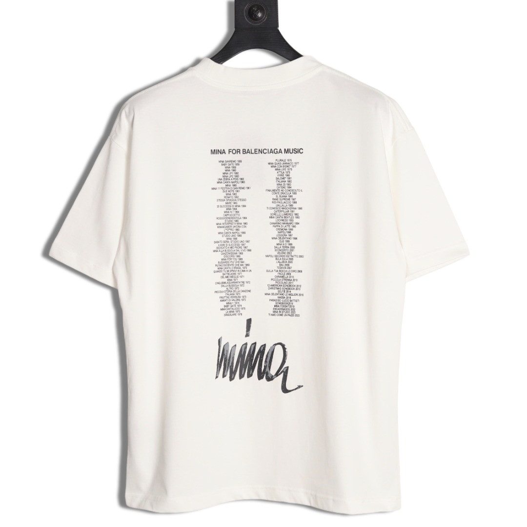 Ba*len*cia*ga 25ss short-sleeved t-shirt