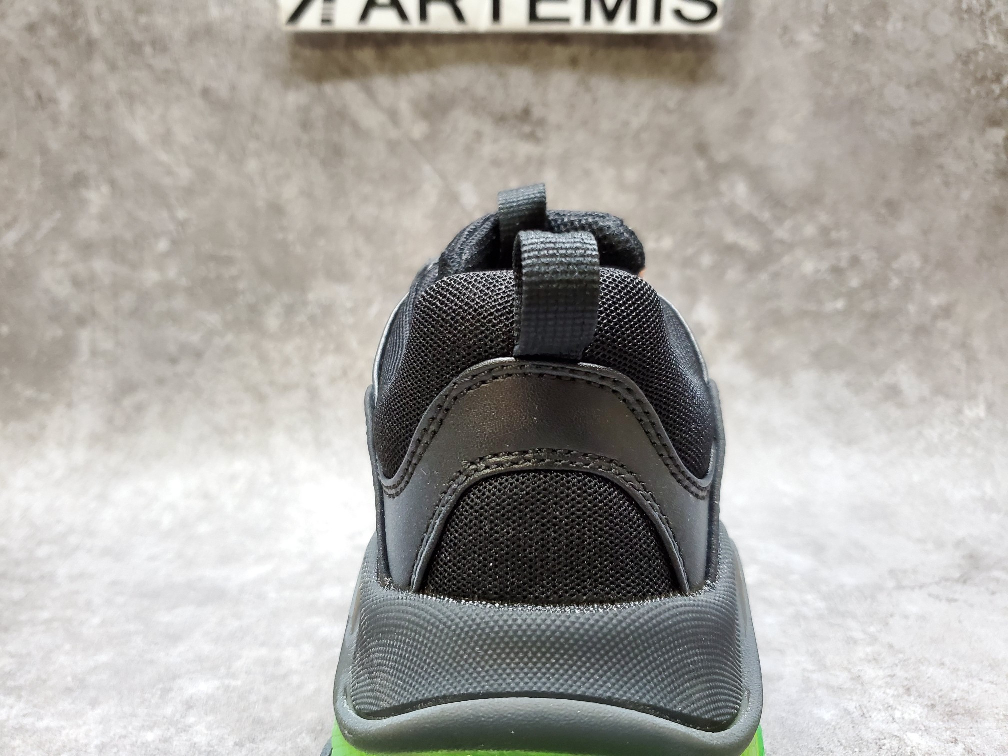 Balenciga Triple S Black Yellow Fluo