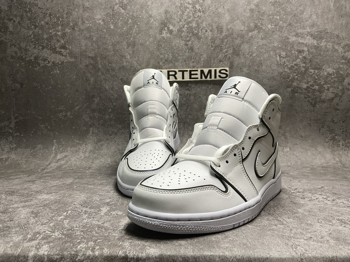 Air Jordan 1 Mid Iridescent Reflective White