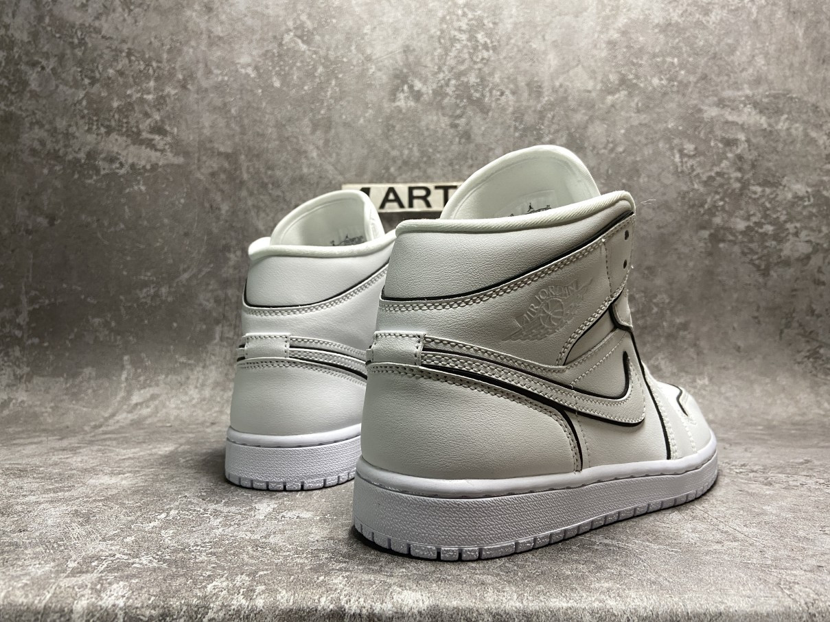 Air Jordan 1 Mid Iridescent Reflective White