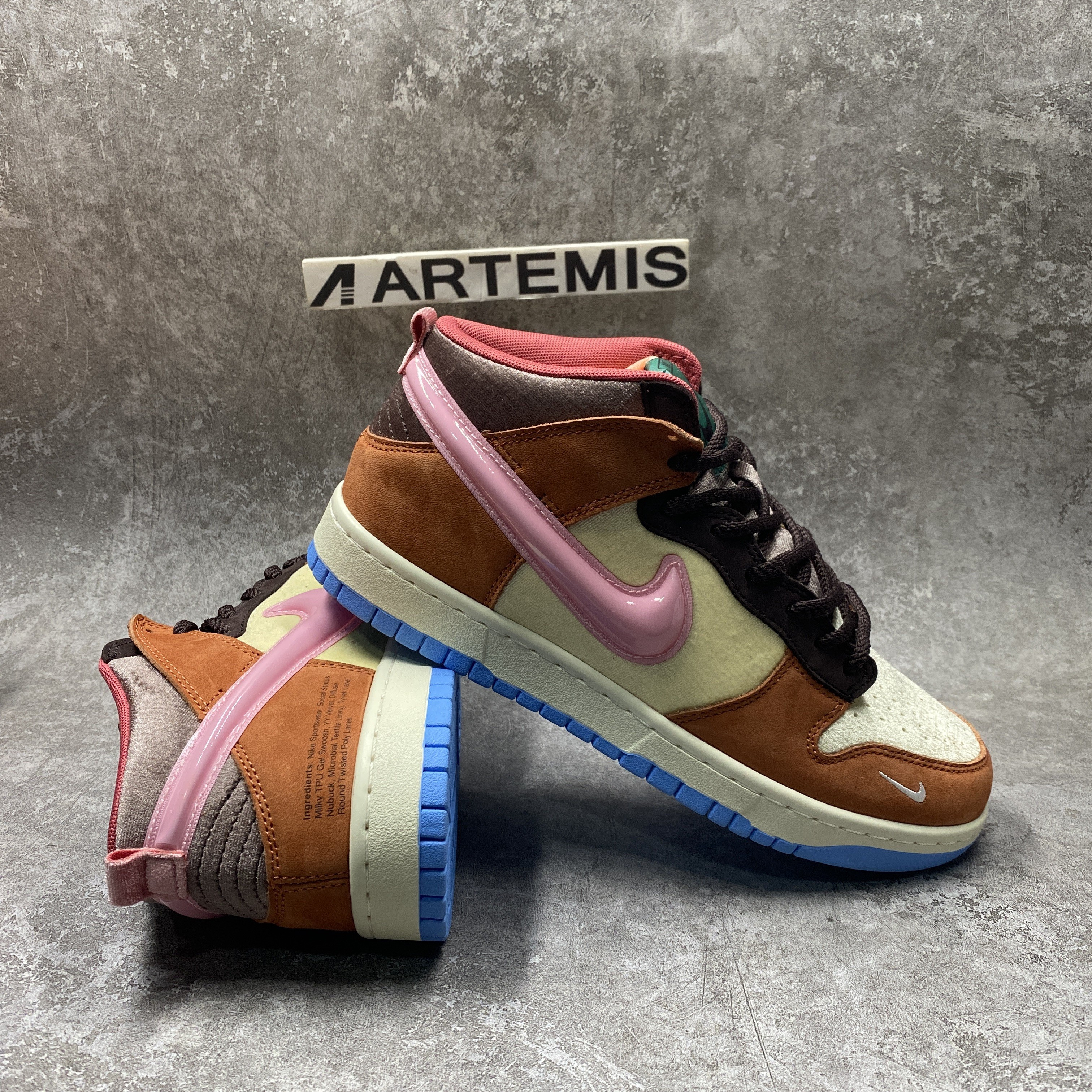 Nike Dunk Mid Social Status Free Lunch Chocolate Milk