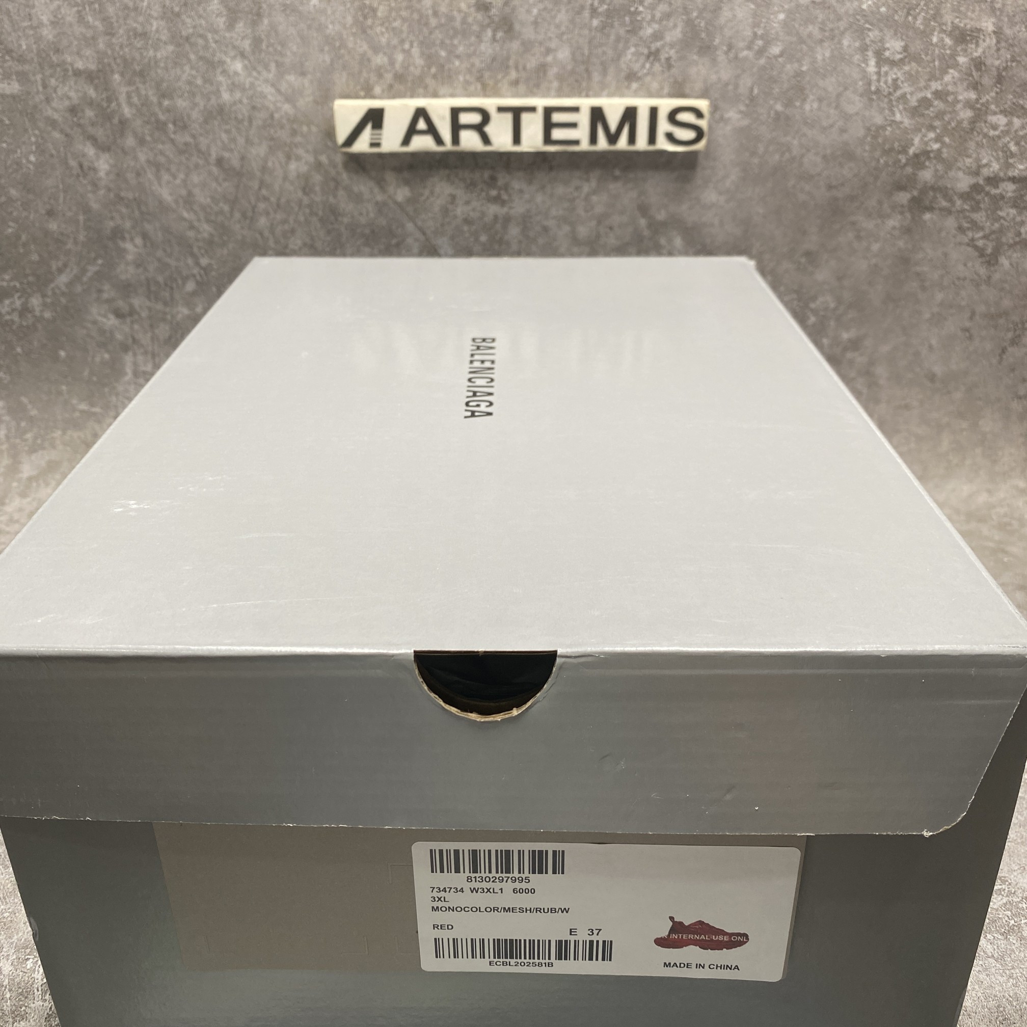 Balenciga 3XL Sneaker in Red