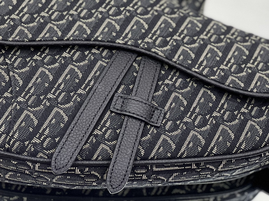 ch**an D*or saddle crossbody bag oblique canvas 26 x 19 x 4.5 cm