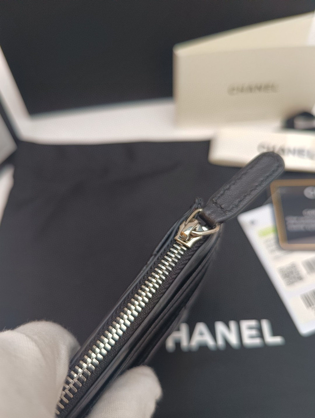 Ch*el card holder 9x11.5cm