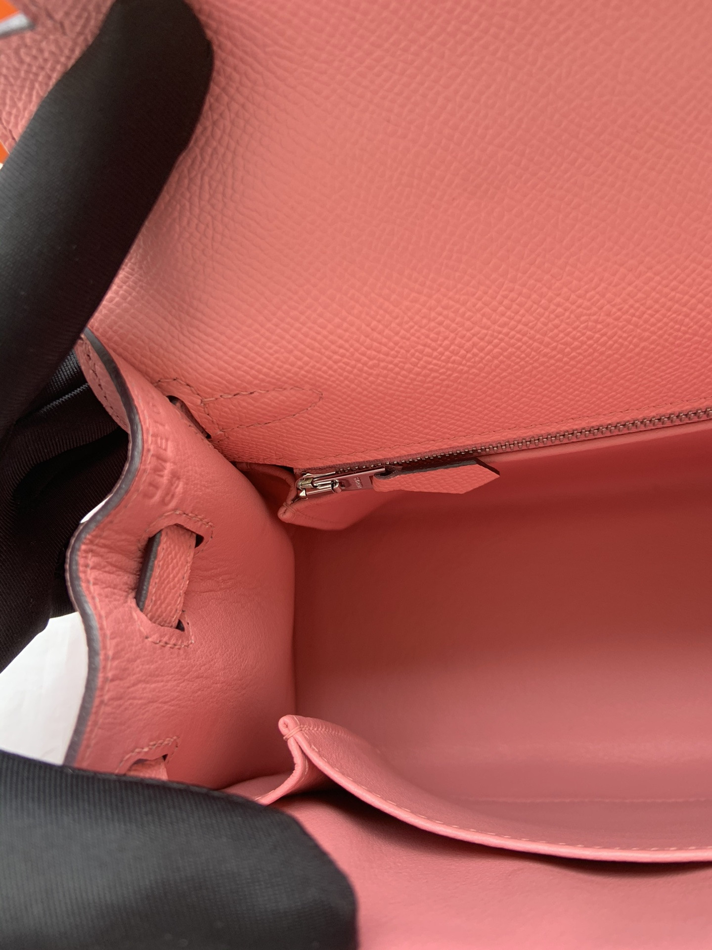 HERMÈS Kelly Silver-tone Hardware 25 28