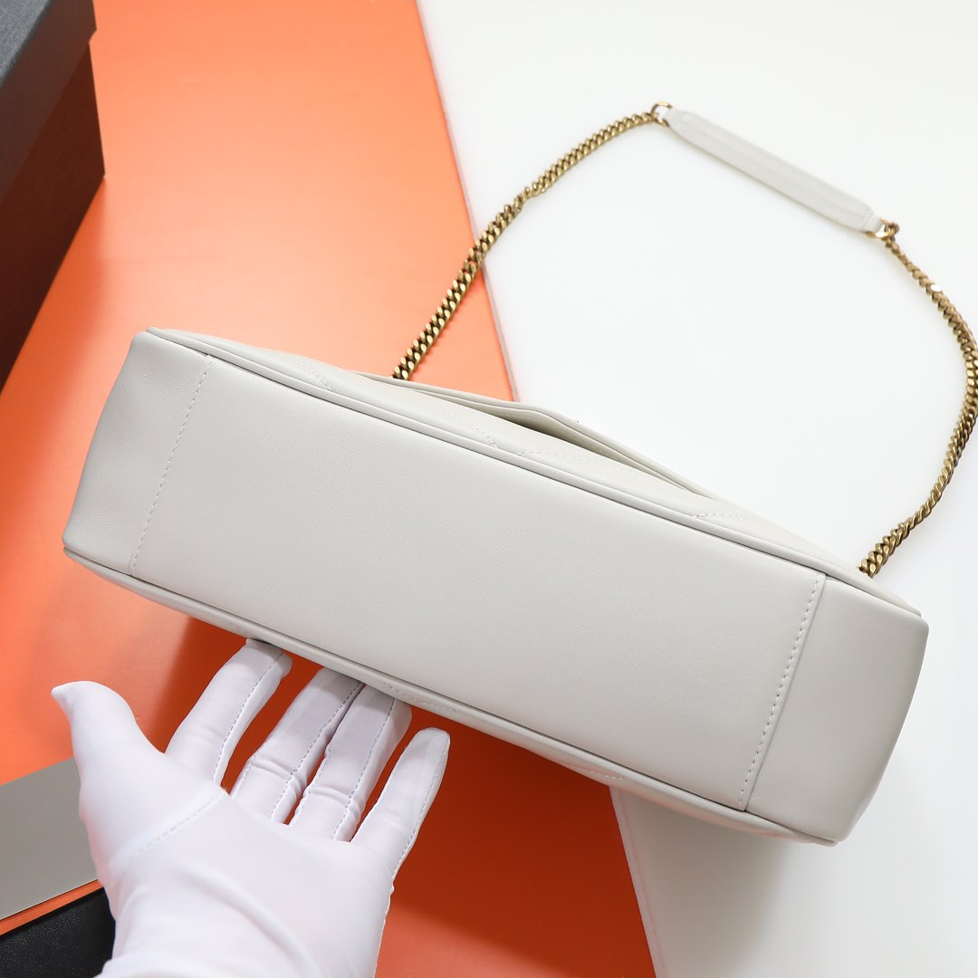 Y*L loulou medium in matelassÉ lambskin 29x17x8cm