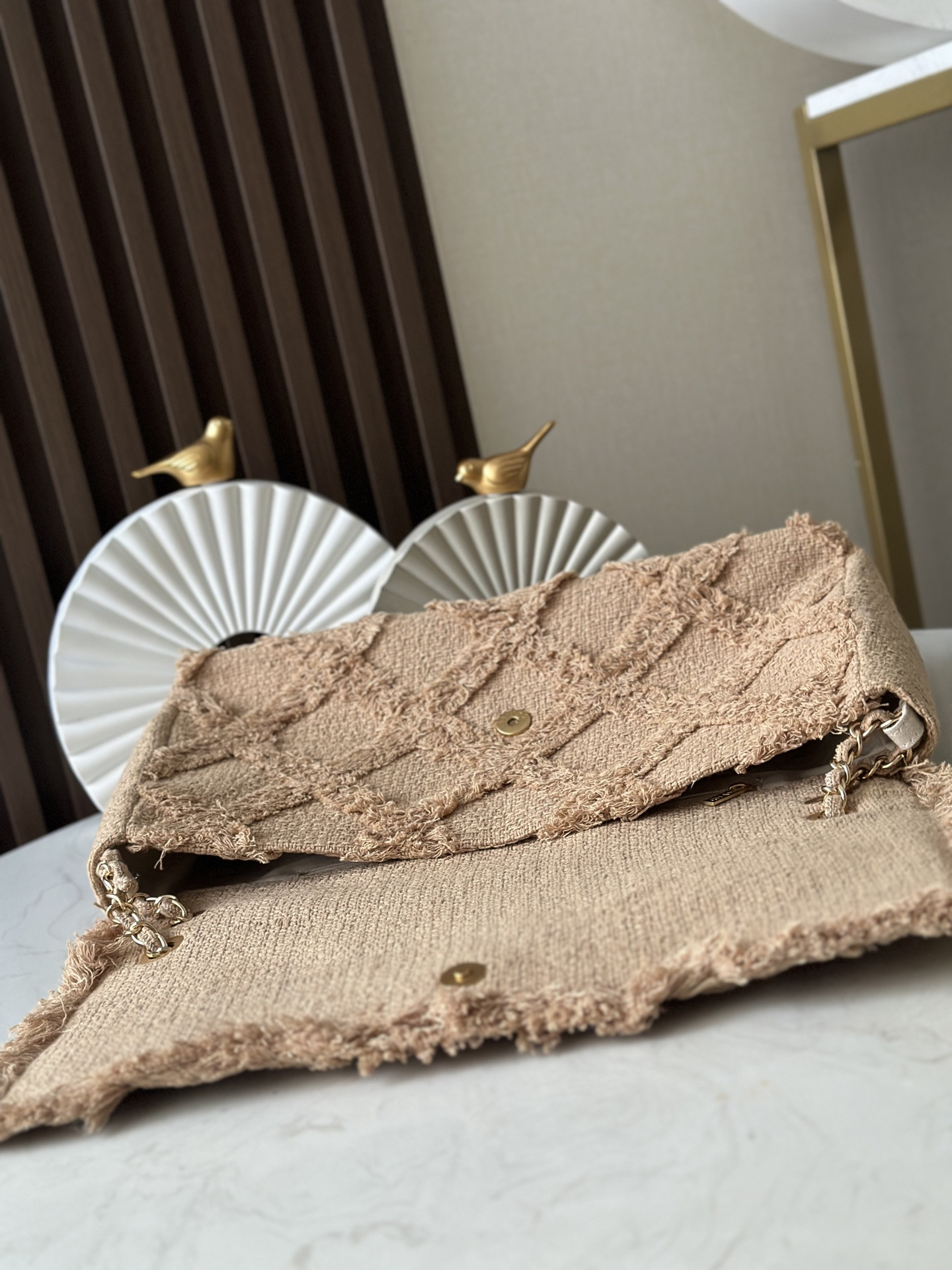 Ch*el vintage flap bag 38x21x11cm