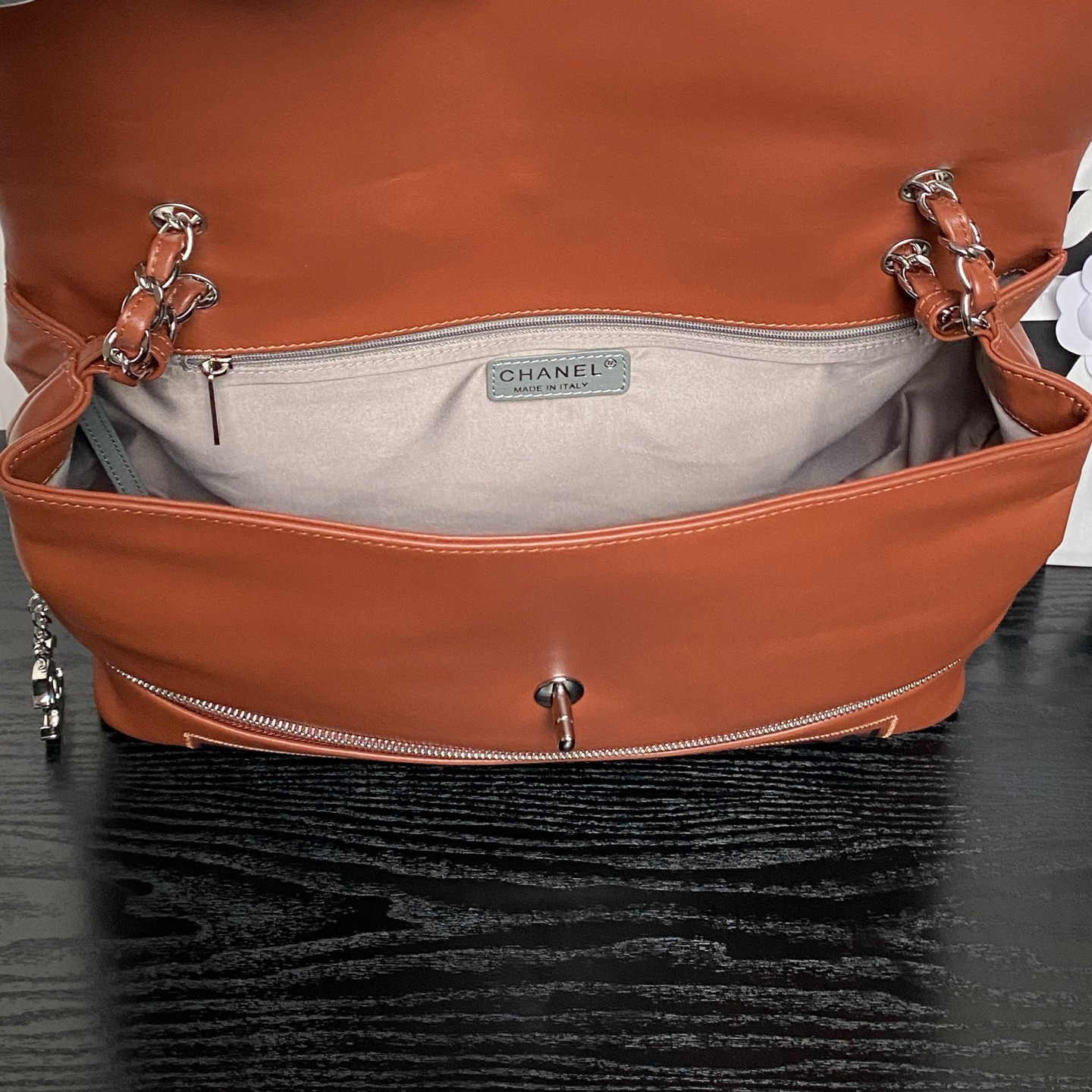 Ch*el vintage graffiti tote airport bag 36x24x12cm