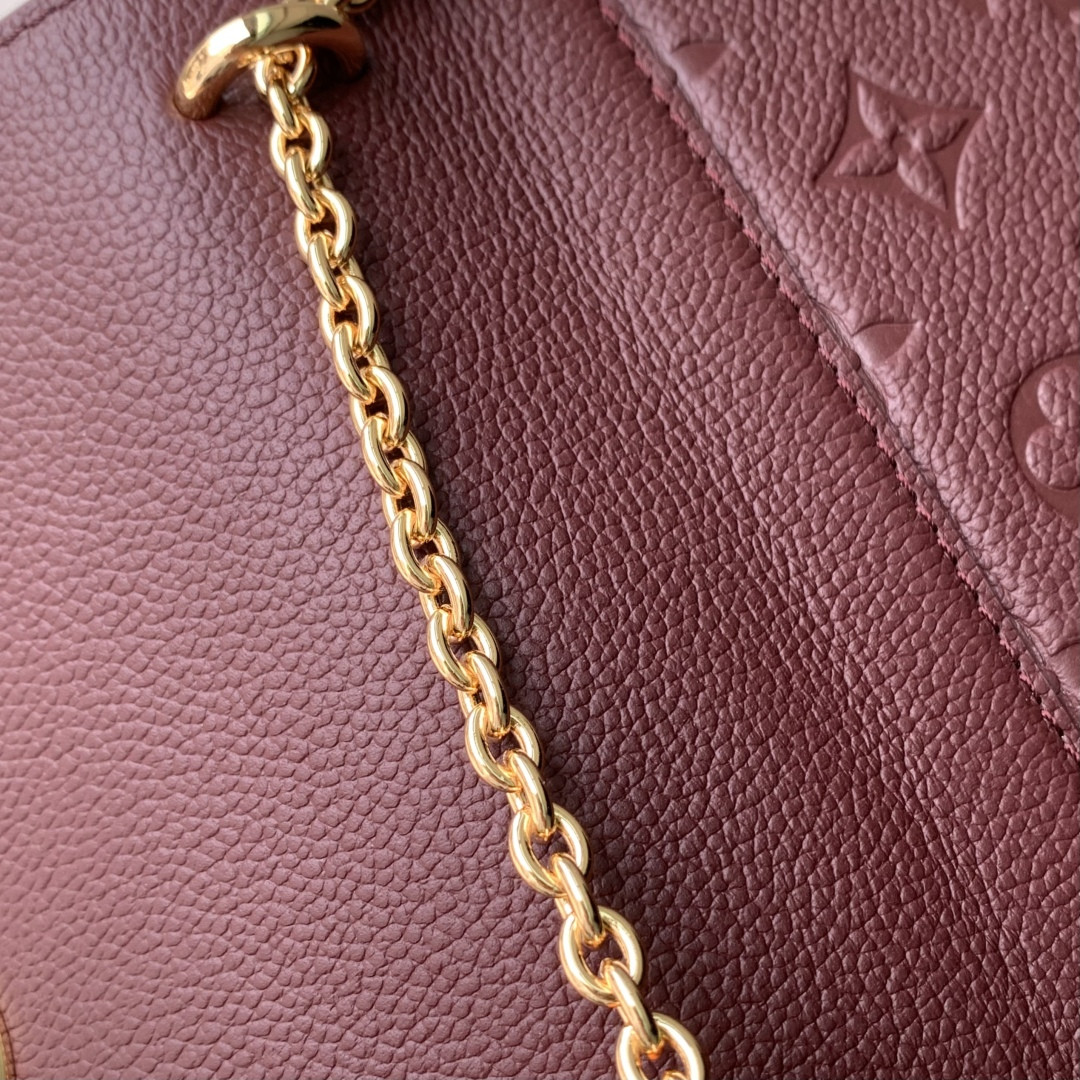 LV Wallet On Chain Rosy M25814 19.5x13.5x6.5cm